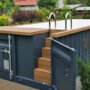 Piscina contenedor de 6,2 m x 2,5 m con bomba de calor, paquete Premium