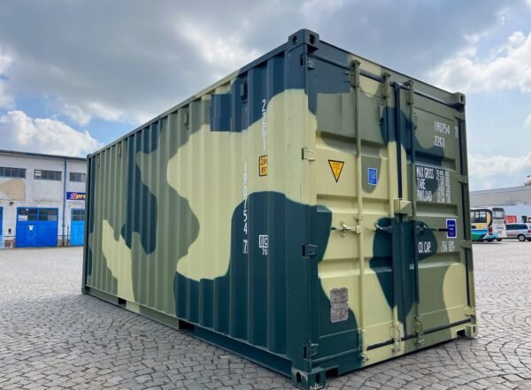 Contenedor Marítimo de 20 Pies – Camuflaje