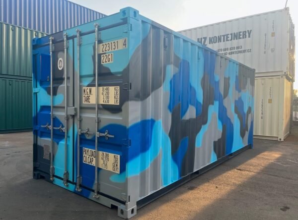 Contenedor Marítimo de 20 Pies – Camuflaje