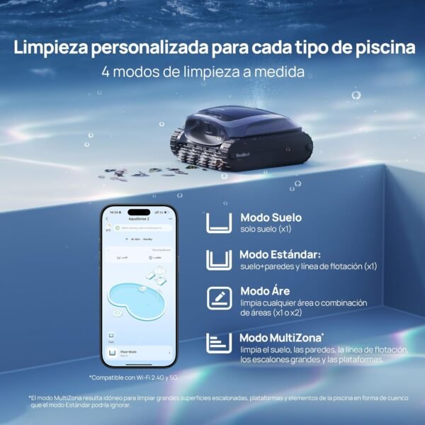 AquaSense 2 Robot Pool Vacuum Cleaner limpiafondos - Imagen 7