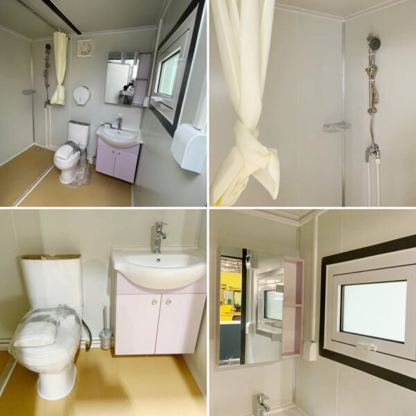 Sanitario Portátil con Cortina de Ducha - Imagen 3