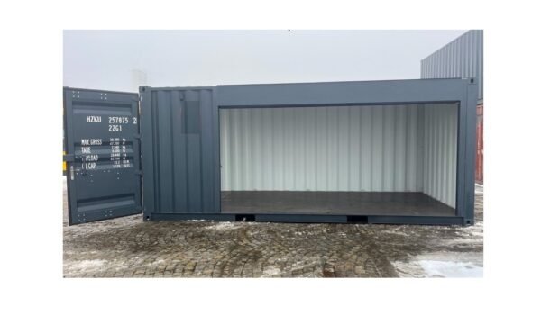Contenedor de 20 Pies con Persianas y Puerta de Entrada RAL 7016 -C - Imagen 2