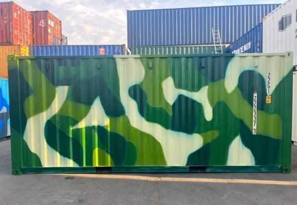 Contenedor Marítimo de 20 Pies – Camuflaje - Imagen 3