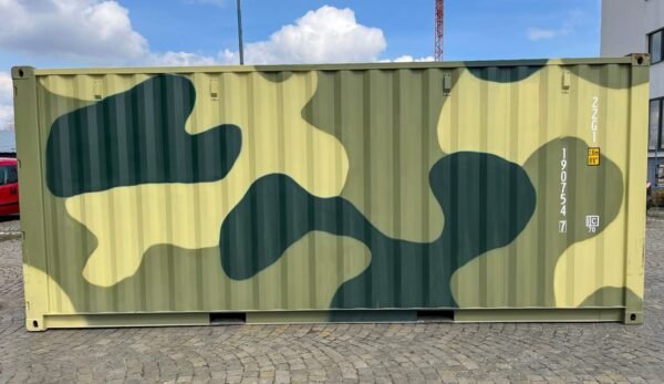 Contenedor Marítimo de 20 Pies – Camuflaje - Imagen 2